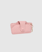 Load image into Gallery viewer, Skittle Sunglass Case - Woven Pastel Pink
