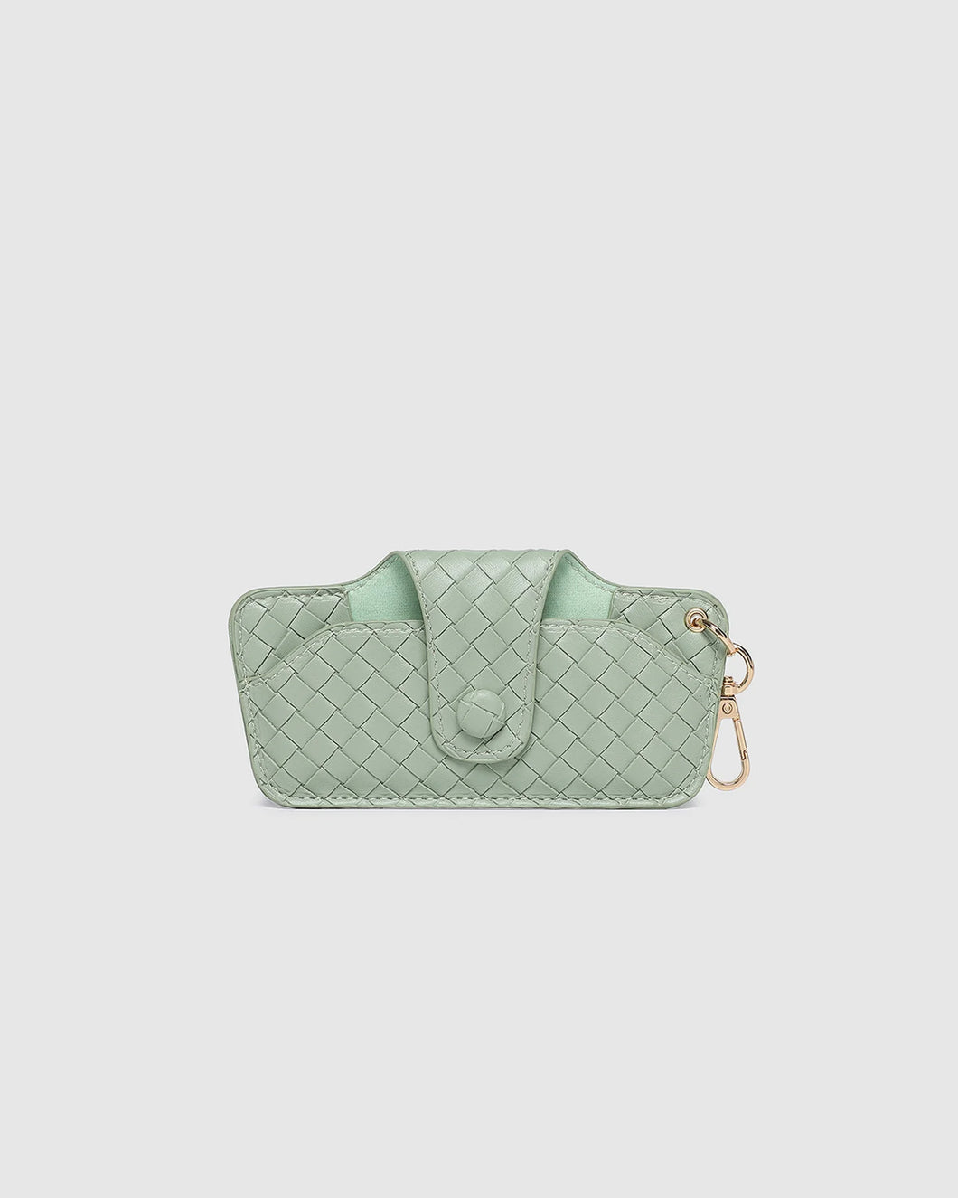 Skittle Sunglass Case - Woven Sage Green