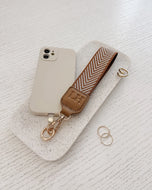 Iris Keyring with Phone Attachment - Camel
