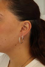 Load image into Gallery viewer, Delilah Hoop Large - Silver Earrings
