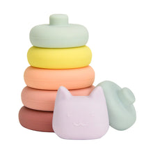 Load image into Gallery viewer, Silicone Stackable Toy - Cat
