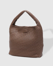 Load image into Gallery viewer, Gabby Woven Shoulder Bag - Chocolate
