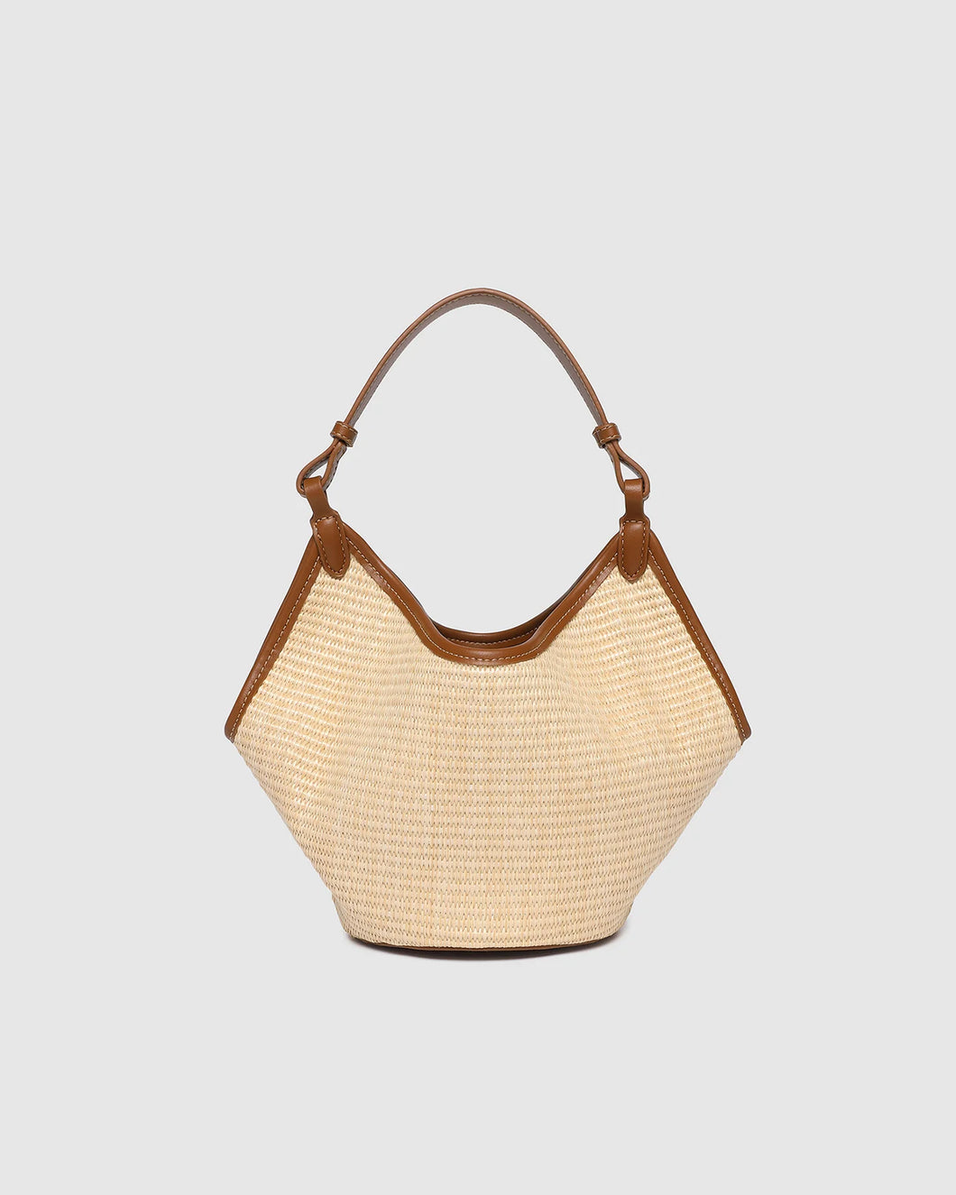 Taya Mini Tote Bag - Raffia/ Tan