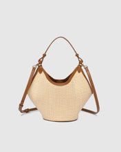 Load image into Gallery viewer, Taya Mini Tote Bag - Raffia/ Tan
