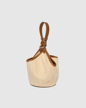 Load image into Gallery viewer, Taya Mini Tote Bag - Raffia/ Tan
