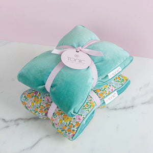 Heat Pillow - Luxe Velvet Seafoam