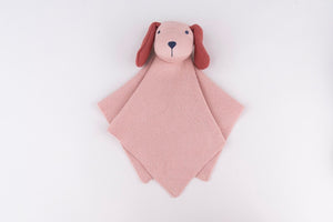Puppy Comforter Rattle Toy - Pink