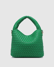 Load image into Gallery viewer, Gabby Mini Woven Shoulder Bag - Apple Green
