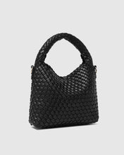 Load image into Gallery viewer, Gabby Mini Woven Shoulder Bag - Black
