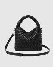 Load image into Gallery viewer, Gabby Mini Woven Shoulder Bag - Black
