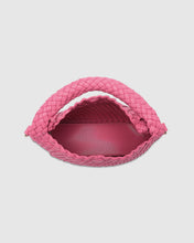 Load image into Gallery viewer, Gabby Mini Woven Shoulder Bag - Bubblegum Pink
