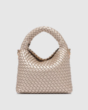 Load image into Gallery viewer, Gabby Mini Woven Shoulder Bag - Pink Champagne
