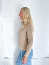 Load image into Gallery viewer, Mocha Fluffy Cowl Neck Knit
