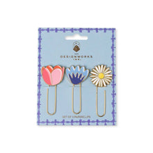 Load image into Gallery viewer, Set Of 3 Paperclips - Floral
