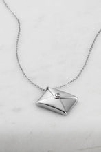 Load image into Gallery viewer, Envelope Necklace Silver
