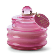 Fuchsia Pink Glass Candle - Desert Peach