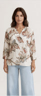 Cream Filigree Print Blouse