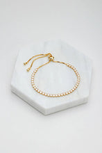 Load image into Gallery viewer, Nikki Tennis Bracelet - Gold

