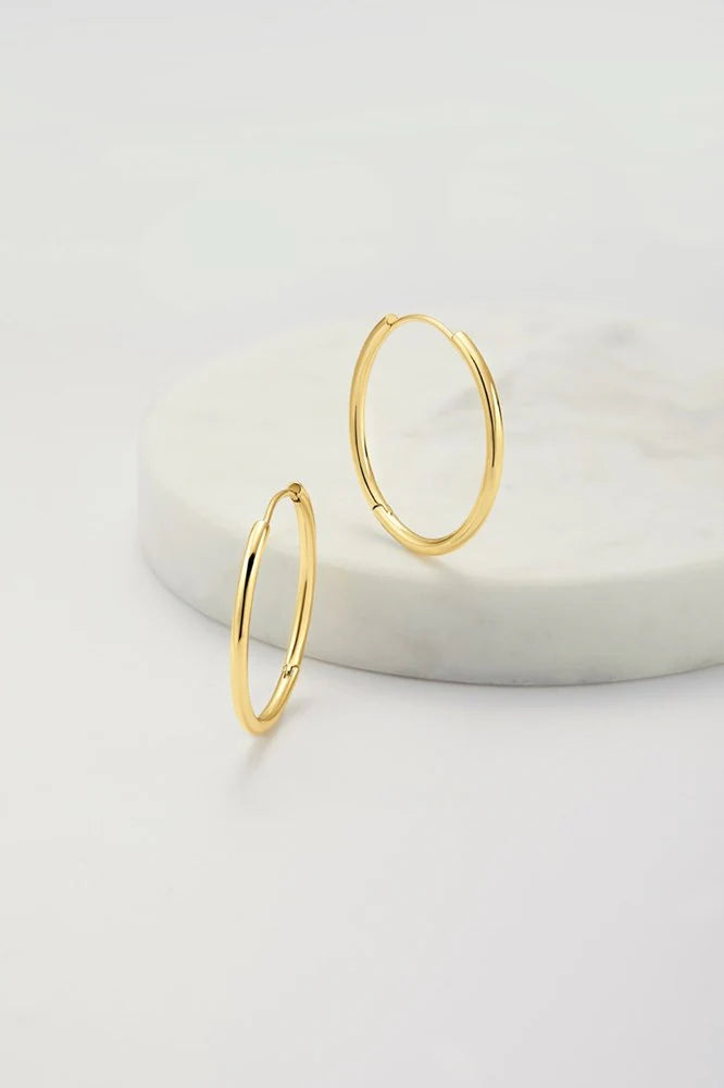 Delilah Hoop Large - Gold Earring