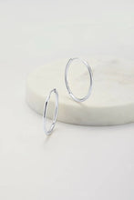 Load image into Gallery viewer, Delilah Hoop Large - Silver Earrings
