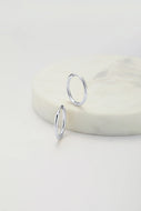 Delilah Hoop Medium - Silver