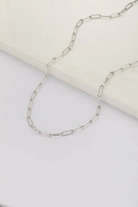 Ruby Necklace - Silver