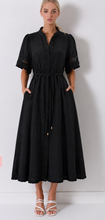 Load image into Gallery viewer, Lace Sleeve Midi Dress

