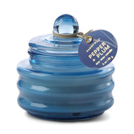 Bright Blue Glass Candle - Pepper & Plum