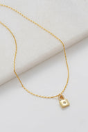 Locket Mini Necklace - Gold