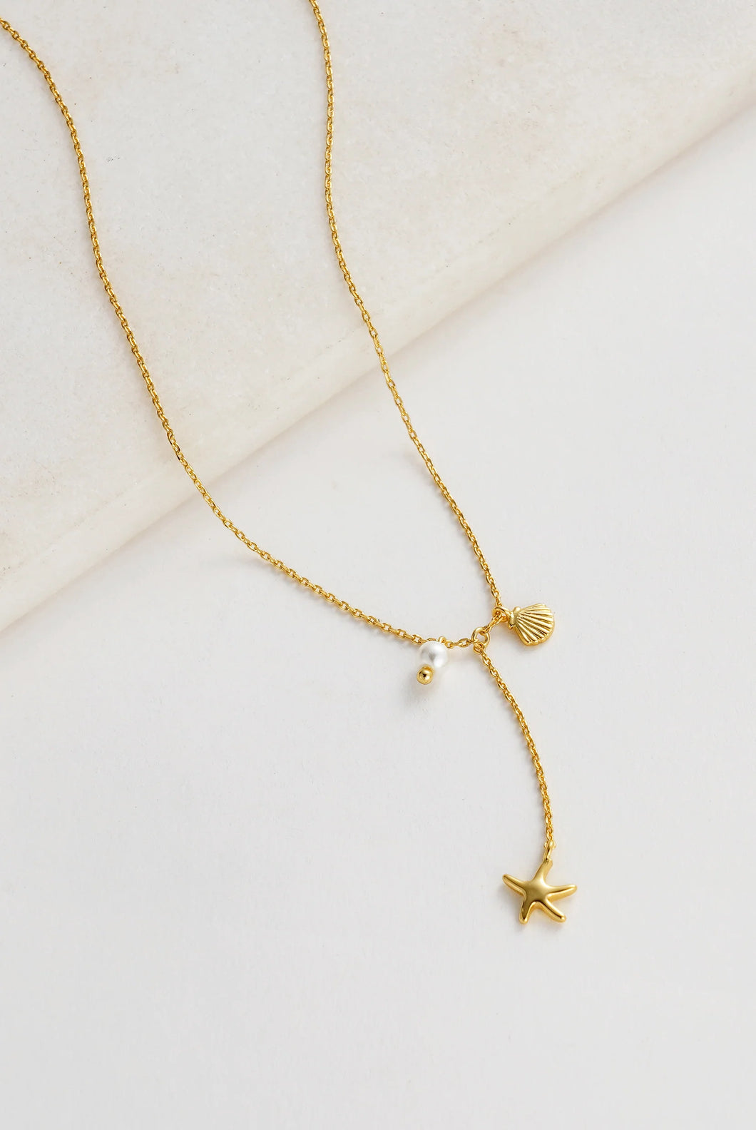 Starfish Mini Necklace - Gold
