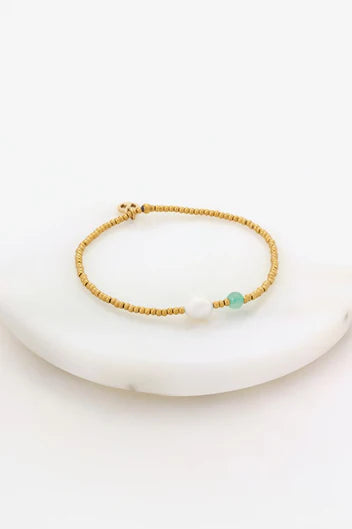 Brooke Bracelet - Sea/Gold