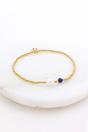 Brooke Bracelet - Pacific/ Gold