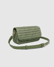 Load image into Gallery viewer, Freya Raffia Crossbody Bag - Sage Green
