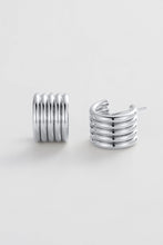 Load image into Gallery viewer, Jade Hoop - Silver
