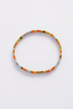 Load image into Gallery viewer, Tile Bracelet - Teal/ Orange

