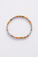 Tile Bracelet - Teal/ Orange