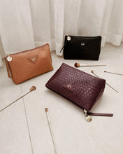 Load image into Gallery viewer, Carlo Makeup Bag - Caramel
