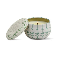 Load image into Gallery viewer, Tulip Tin Candle - Verbena &amp; Lemongrass
