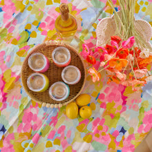 Load image into Gallery viewer, Papier Woven Round Tray - Beaded White
