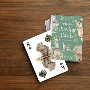 PopcornBlue 1 Deck of Australian Animal Playing Cards