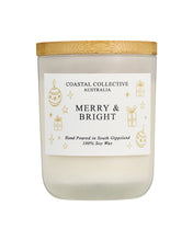 Load image into Gallery viewer, Coastal Collective Australia Merry &amp; Bright Jar Candle
