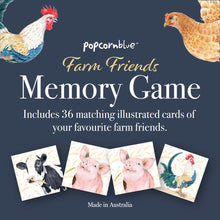 Load image into Gallery viewer, PopcornBlue Farm Friends Memory Game
