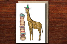 Load image into Gallery viewer, Birthday Giraffe Card - The Nonsense Maker
