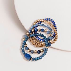 Blue Semi Precious Jumble Bracelet