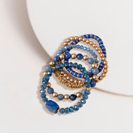 Blue Semi Precious Jumble Bracelet