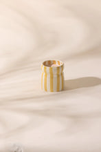 Load image into Gallery viewer, Cabana Ochre Striped Gold Coast Candle
