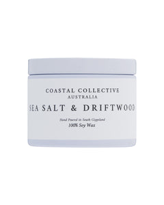 Coastal Collective Australia Sea Salt & Driftwood Tin Candle