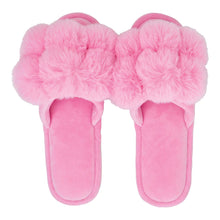 Load image into Gallery viewer, Pom Pom Slippers - Cosy Luxe - Candy
