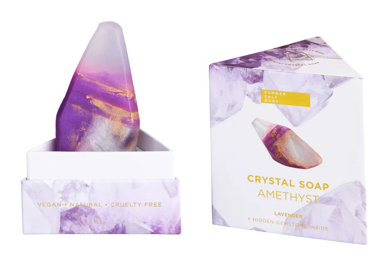 Amethyst Crystal Soap With Hidden Gem