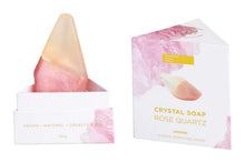 Load image into Gallery viewer, Rose Quartz Crystal Soap With Hidden Gemstone
